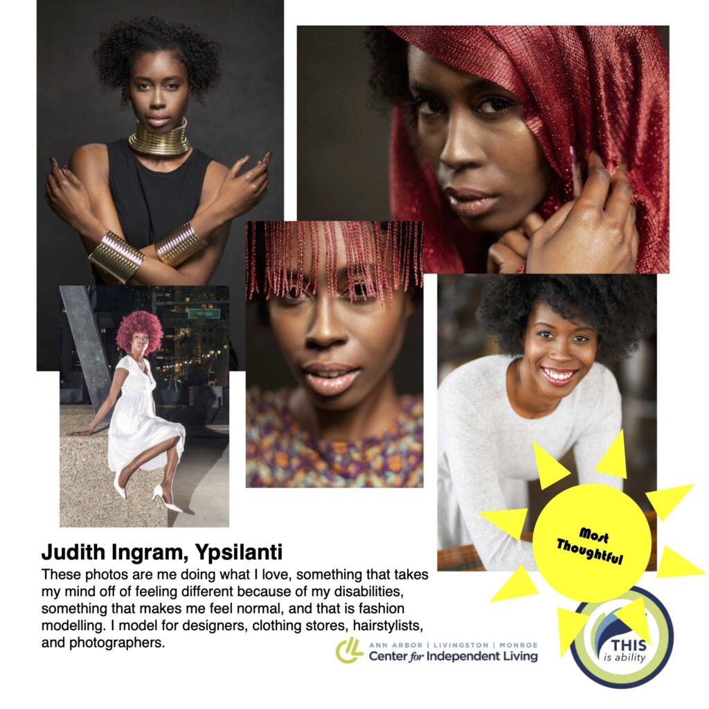 Judith ingram, Ypsilanti, modeling in downtown Detroit