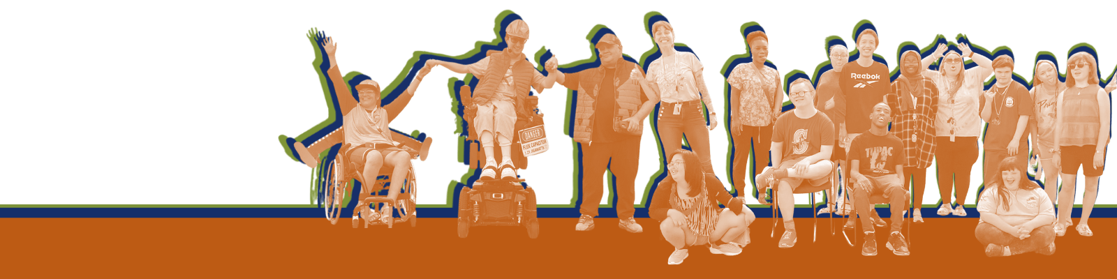 Community members stand and sit at tables in Gallery Be, talking with artist Shalonda about her artwork.